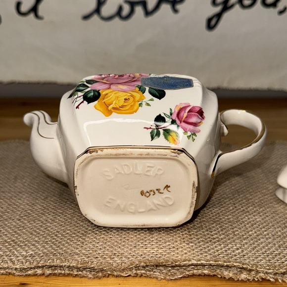 Rare Vintage Sadler Cube English Teapot - Picture 7 of 10